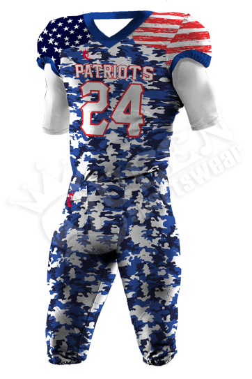 Sublimated Football Uniform - Patriots Style (Special)