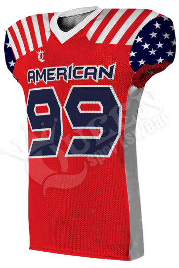 Sublimated Football Jersey - Patriots Style (Special)